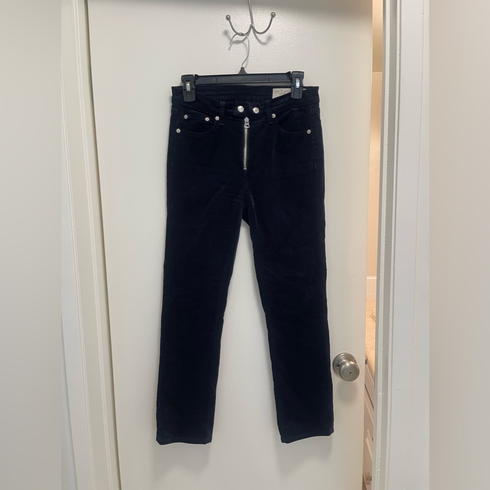 Rag & Bone Velvet Moto Pants